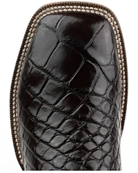 El Dorado Men's American Alligator Exotic Western Boots - Broad Square Toe