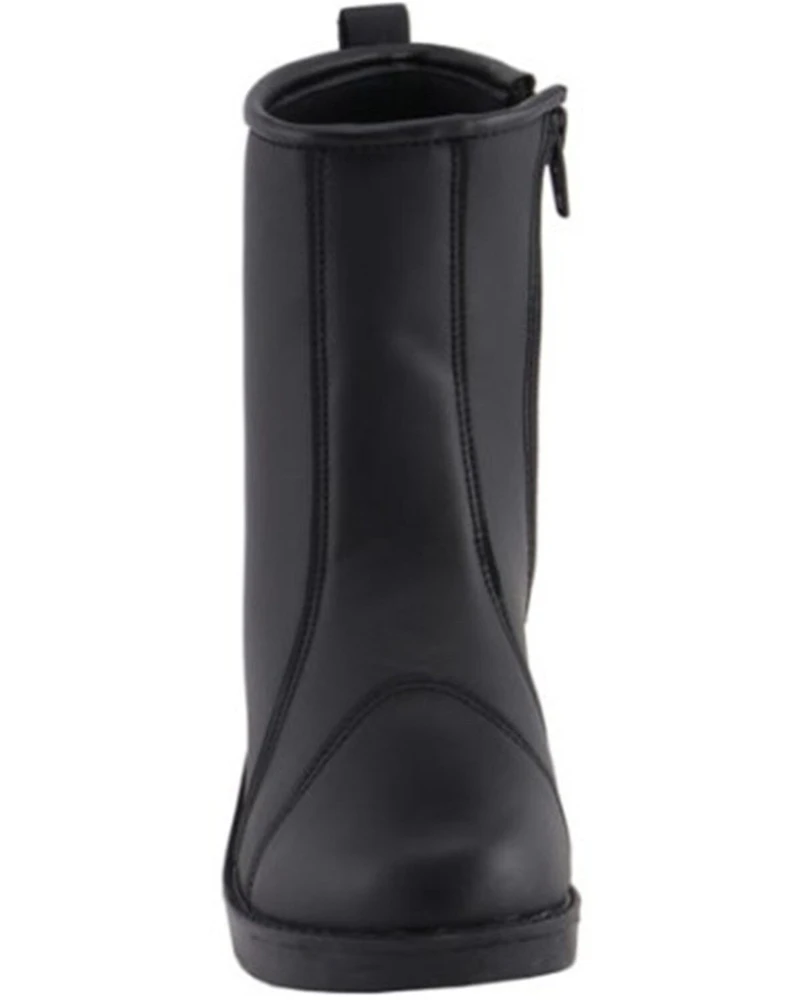 Milwaukee Leather Women's Clean Toe Cap Riding Boots - Round