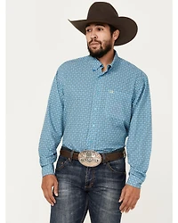 Cinch Men's ARENAFLEX® Geo Print Long Sleeve Button-Down Western Shirt