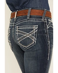 Ariat Women's Mid Rise Boot Cut Real Riding Jeans