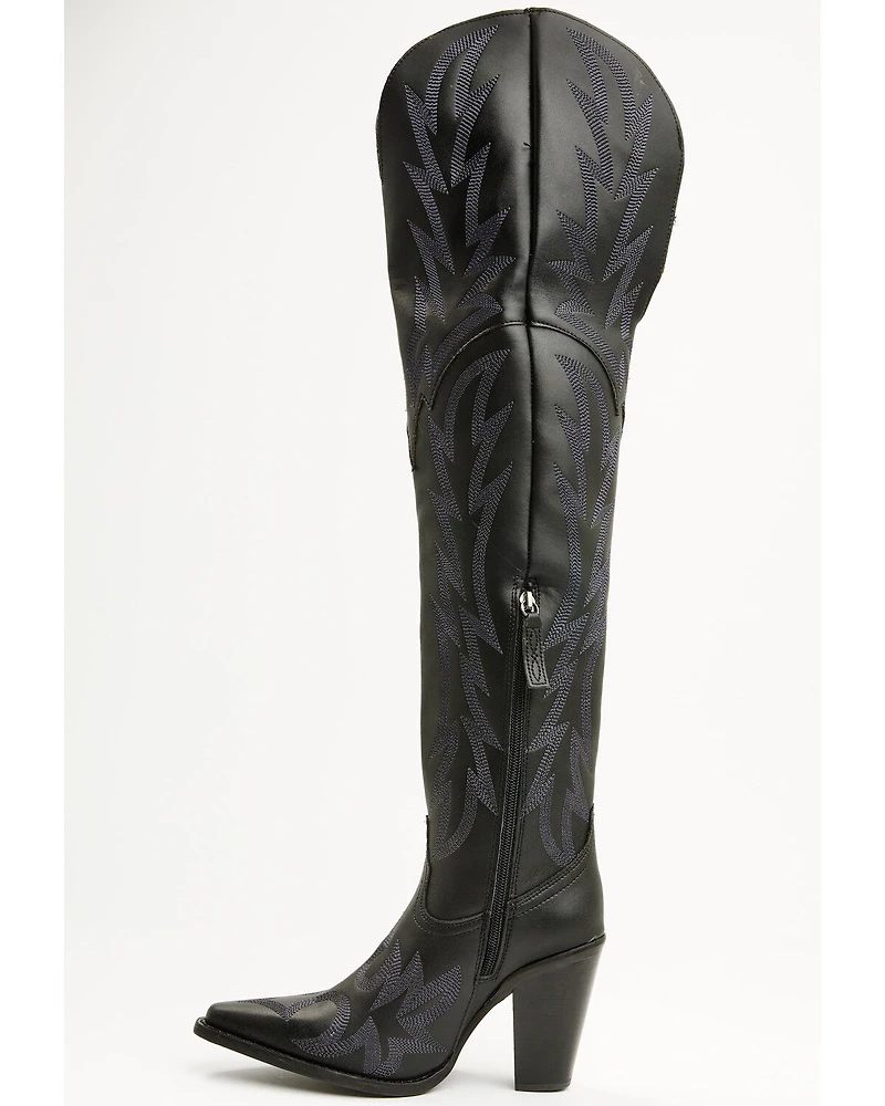 Dingo Women's Diva Over The Knee Tall Western Boots - Snip Toe