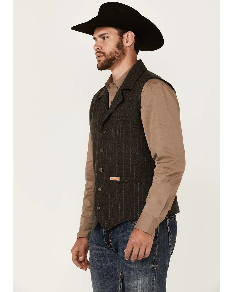 Powder River Outfitters Men's Montana Striped Wool Vest - Tall