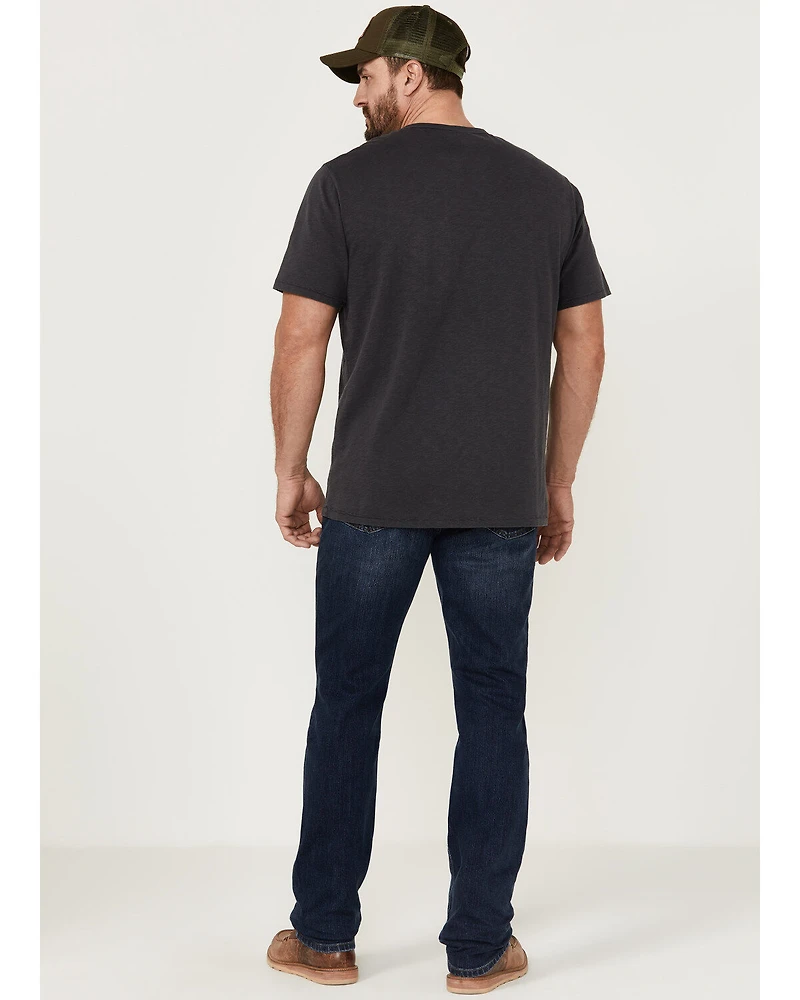 Brothers and Sons Men's Diamond Back Wash Tucker Slim Straight Stretch Denim Jeans