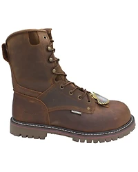 AdTec Men's 9" Waterproof Logger Work Boots - Composite Toe