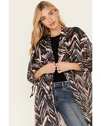 Shyanne Women's Printed Maxi Kimono