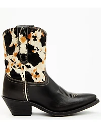 Laredo Women's Carleigh Hair On Hide Western Fashion Booties - Snip Toe
