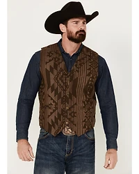 Cody James Men's Southwestern Print Jacquard Vest