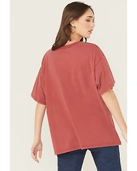 Wrangler Retro Women's Cowboy Logo Short Sleeve Oversized Graphic Tee