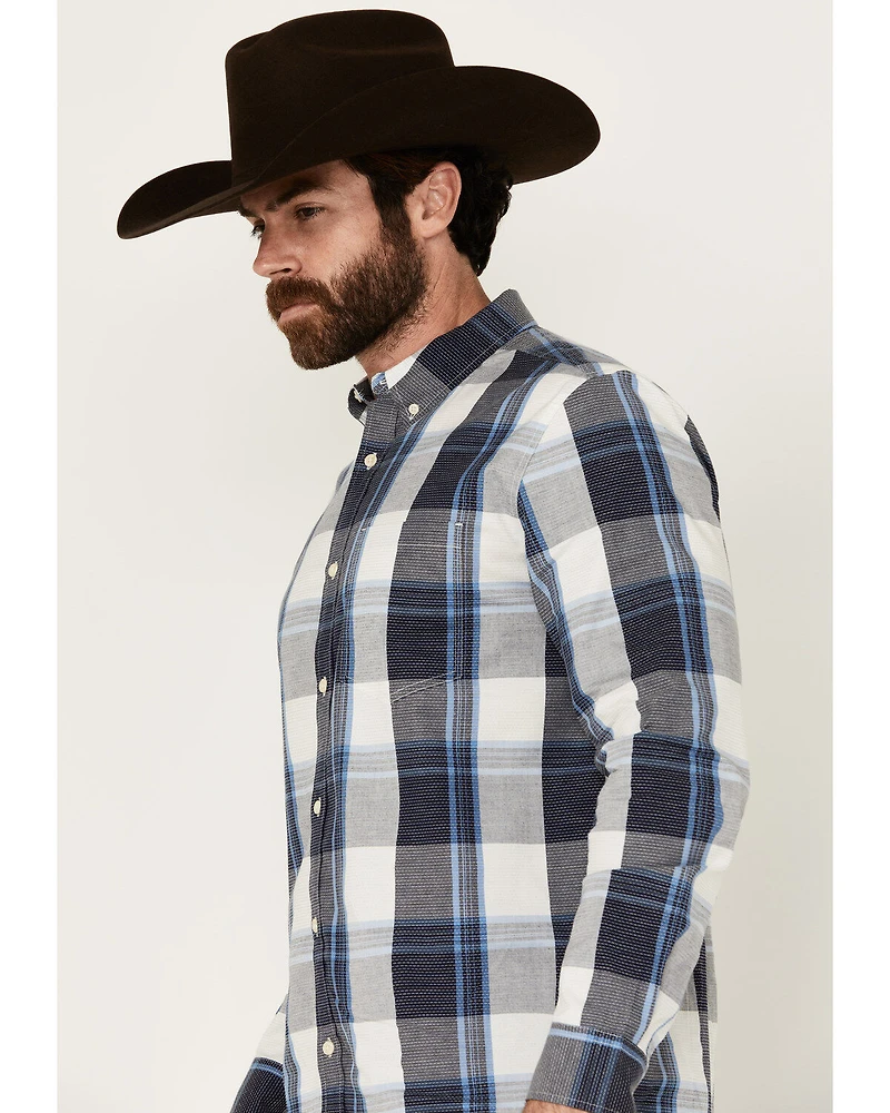 Cody James Men's Gallop Plaid Print Long Sleeve Button-Down Stretch Western Shirt
