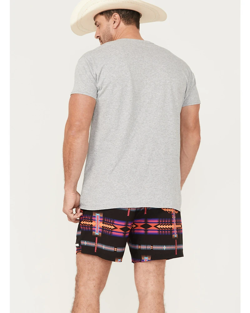Rock & Roll Denim Men's Southwestern Print Stretch Board Shorts