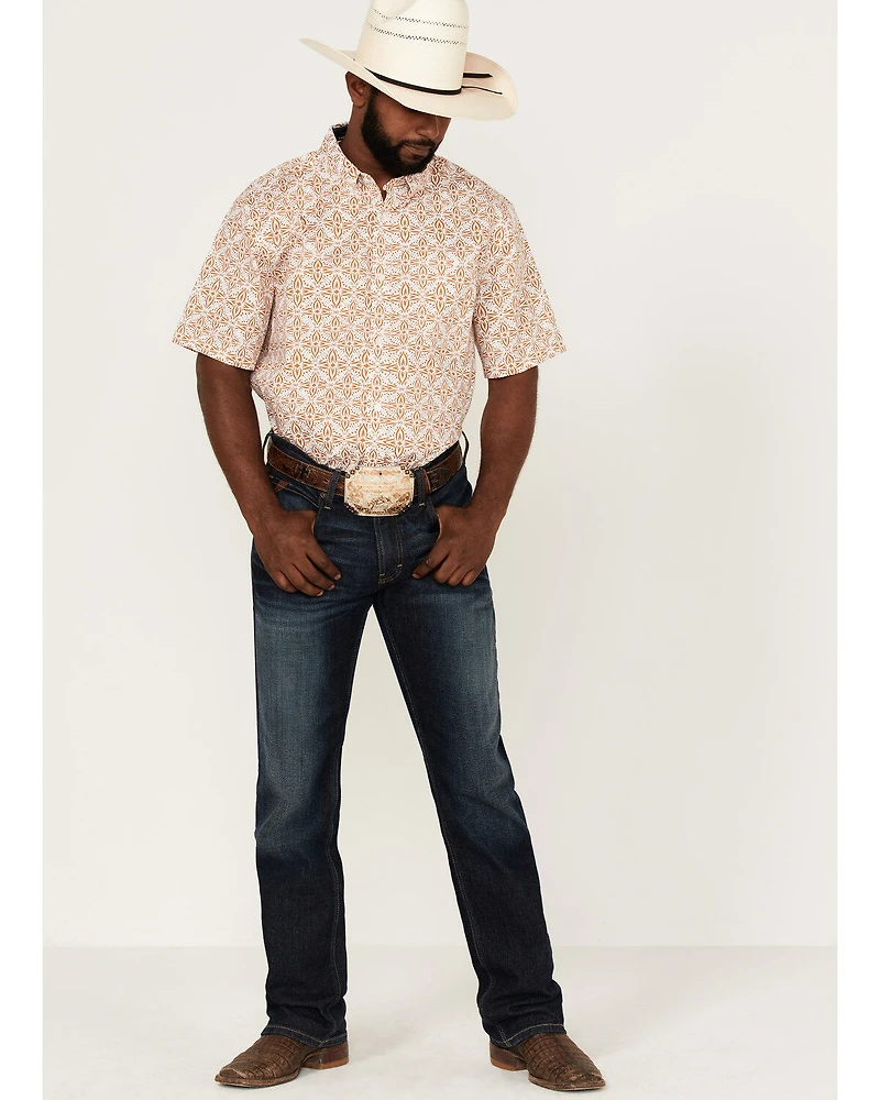 RANK 45® Men's Kickin Southwestern Print Short Sleeve Button-Down Western Shirt
