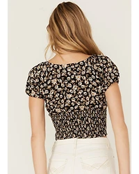 Idyllwind Women's Bay Cove Crop Peasant Top