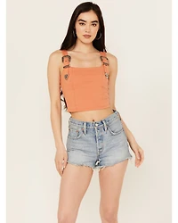 Rock & Roll Denim Women's Buckle Tank Top
