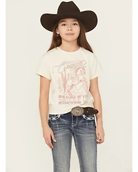 Shyanne Girls' Shoulda Been A Cowgirl Short Sleeve Graphic Tee