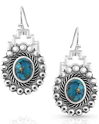 Montana Silversmiths Blue Spring Turquoise Earrings