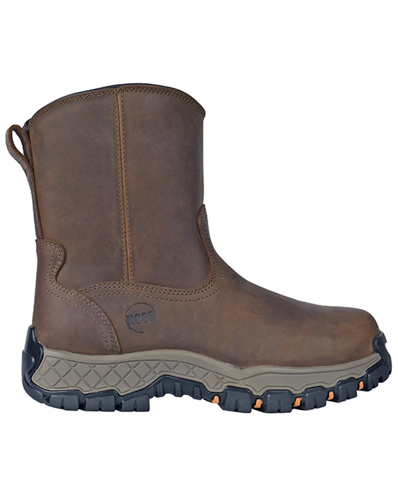Hoss Men's 8" Waterproof Side-Zip Work Boots - Composite Toe