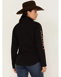 Ariat Women's Leopard Print Logo New Team Softshell Jacket