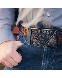 Montana Silversmiths Men's 1906 Cattleman Whiskey Ranch Belt Buckle