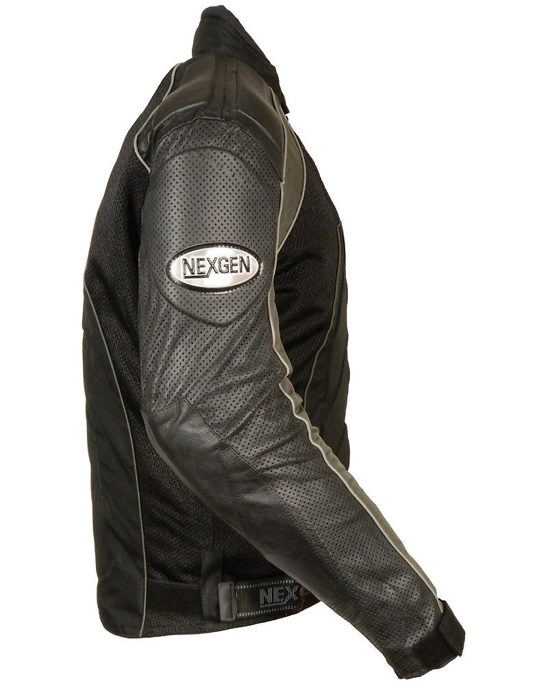 Milwaukee Leather Men's Combo Textile Mesh Racer Jacket - 4X