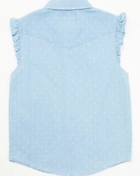 Shyanne Toddler Girls' Chambray Western Snap Shirt