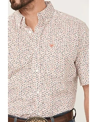 Ariat Men's Chapman Printed Short Sleeve Button-Down Western Shirt - Tall