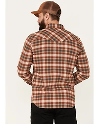 Pendleton Men's Wyatt Small Plaid Long Sleeve Snap Western Shirt