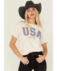 Youth Revolt Women's USA EST. 1776 Short Sleeve Graphic Tee