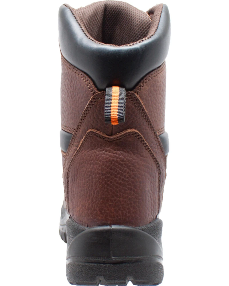Ad Tec Men's 6" Tumbled Leather Comfort Work Boots - Soft Toe
