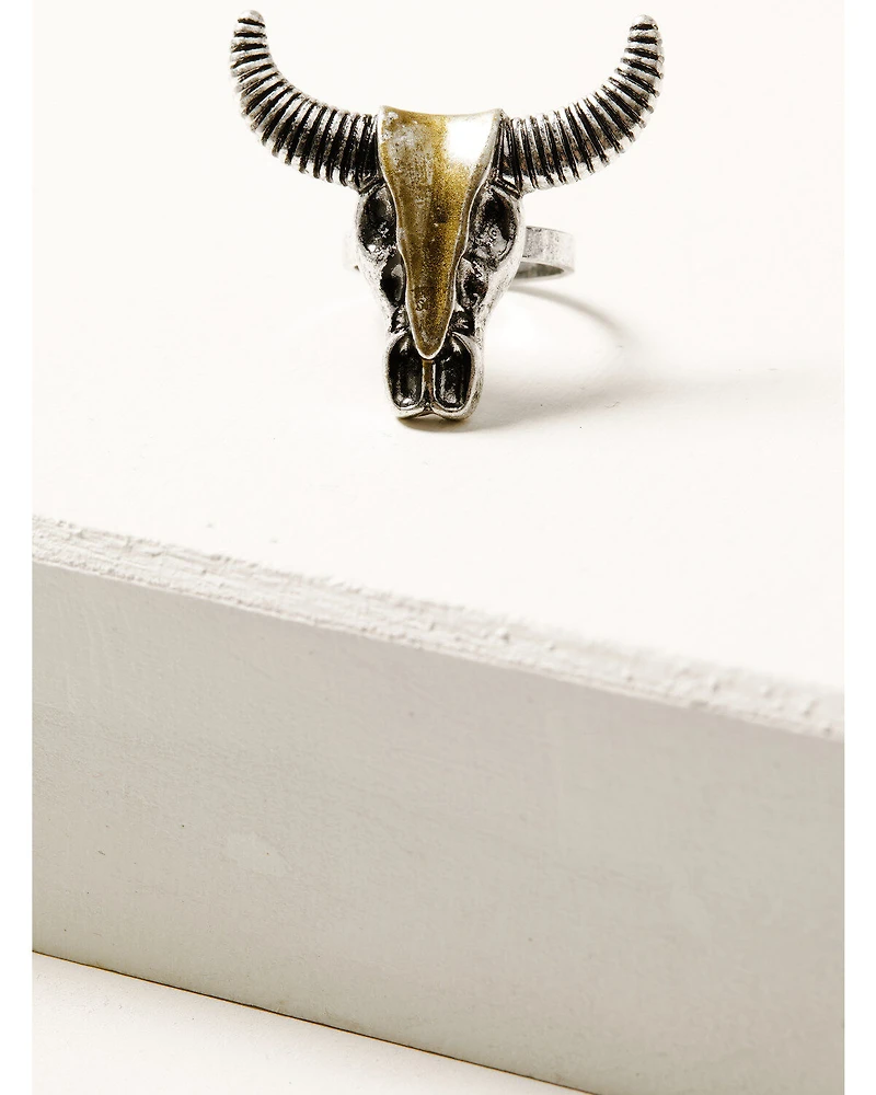 Shyanne Women's Cactus Rose Longhorn 5-Piece Ring Set