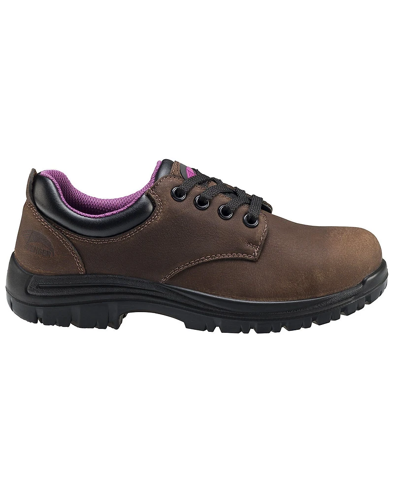 Avenger Women's Waterproof Oxford Work Shoes - Composite Toe