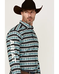 Ariat Men's Team Osborne Southwestern Striped Long Sleeve Button-Down Western Shirt