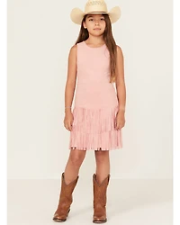Shyanne Girls' Faux Suede Fringe Mini Dress