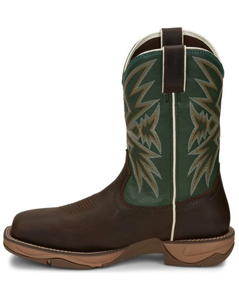 Tony Lama Men's Bartlett Amber Western Work Boots - Steel Toe