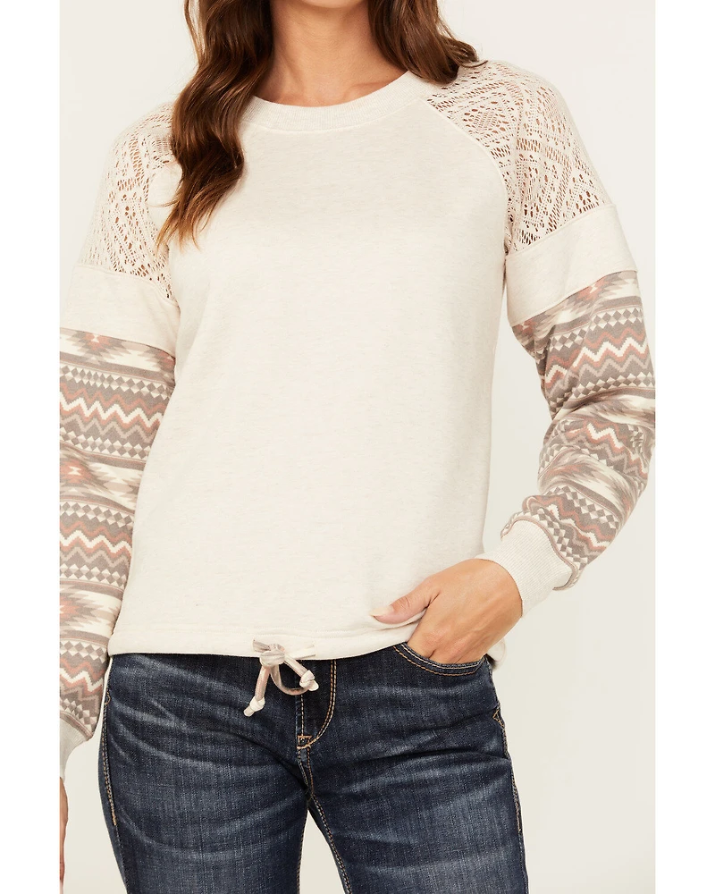 Shyanne Women's Wanda Fleece Mix Pullover Sweatshirt