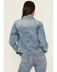 Rolla's X AC/DC Women's Medium Wash Lightning Denim Jacket