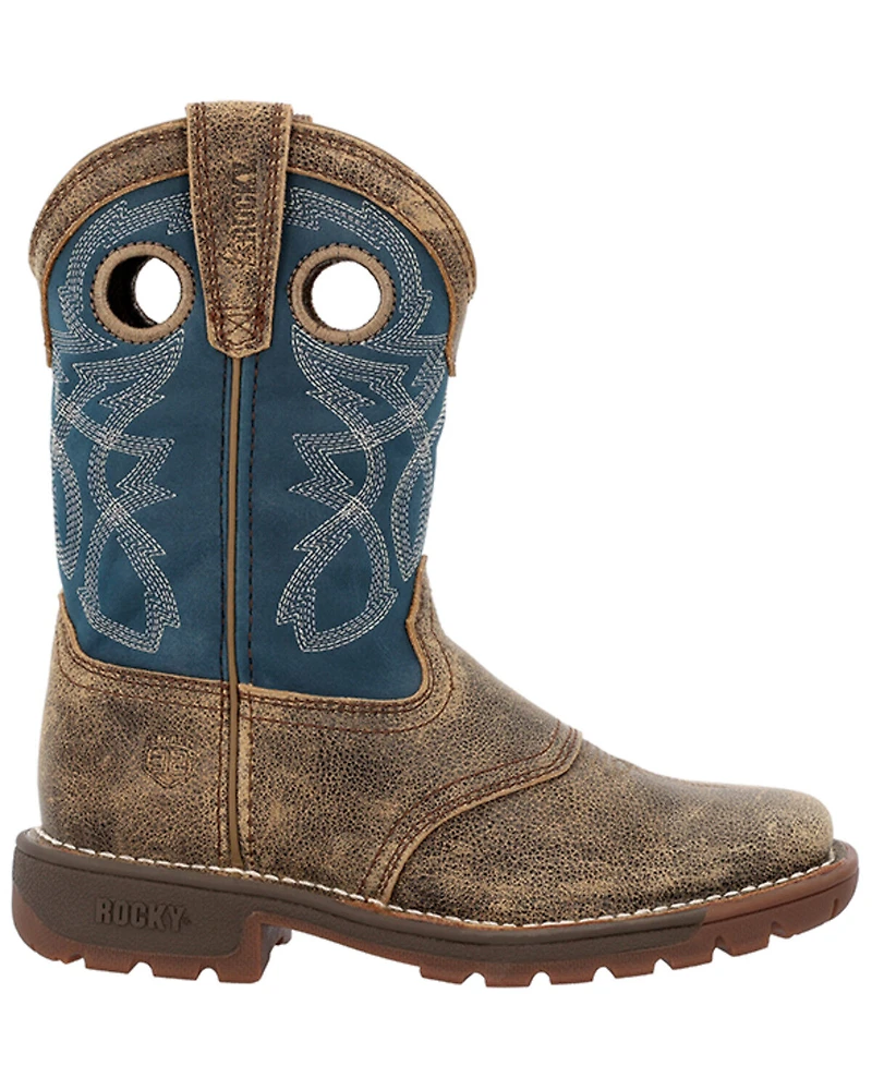 Rocky Little Boys' Legacy 32 Waterproof Western Boots - Broad Square Toe