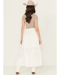 Miss Me Women's Crochet Lace Yoke Skirt
