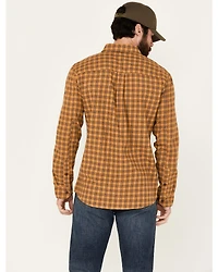 Brothers and Sons Men's Borden Everyday Plaid Print Long Sleeve Button-Down Flannel Shirt