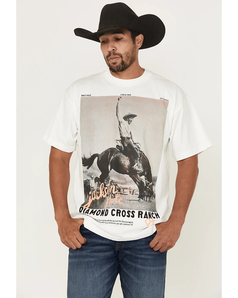 Diamond Cross Ranch Men's Graffiti Short Sleeve Graphic T-Shirt