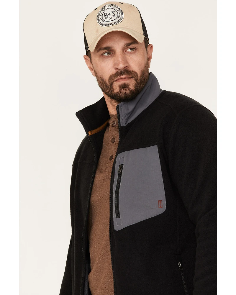 Brothers and Sons Men's Polar Fleece Zip Jacket