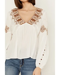 Shyanne Women's Embroidered Boho Top