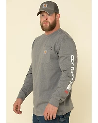Carhartt Men's FR Midweight Signature Logo Long Sleeve Work Shirt