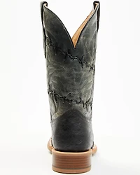 Corral Men's Exotic Ostrich Barbed Wire Western Boots - Broad Square Toe