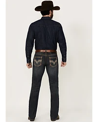 Rock & Roll Denim Men's Revolver Dark Wash Slim Straight Stretch Jeans
