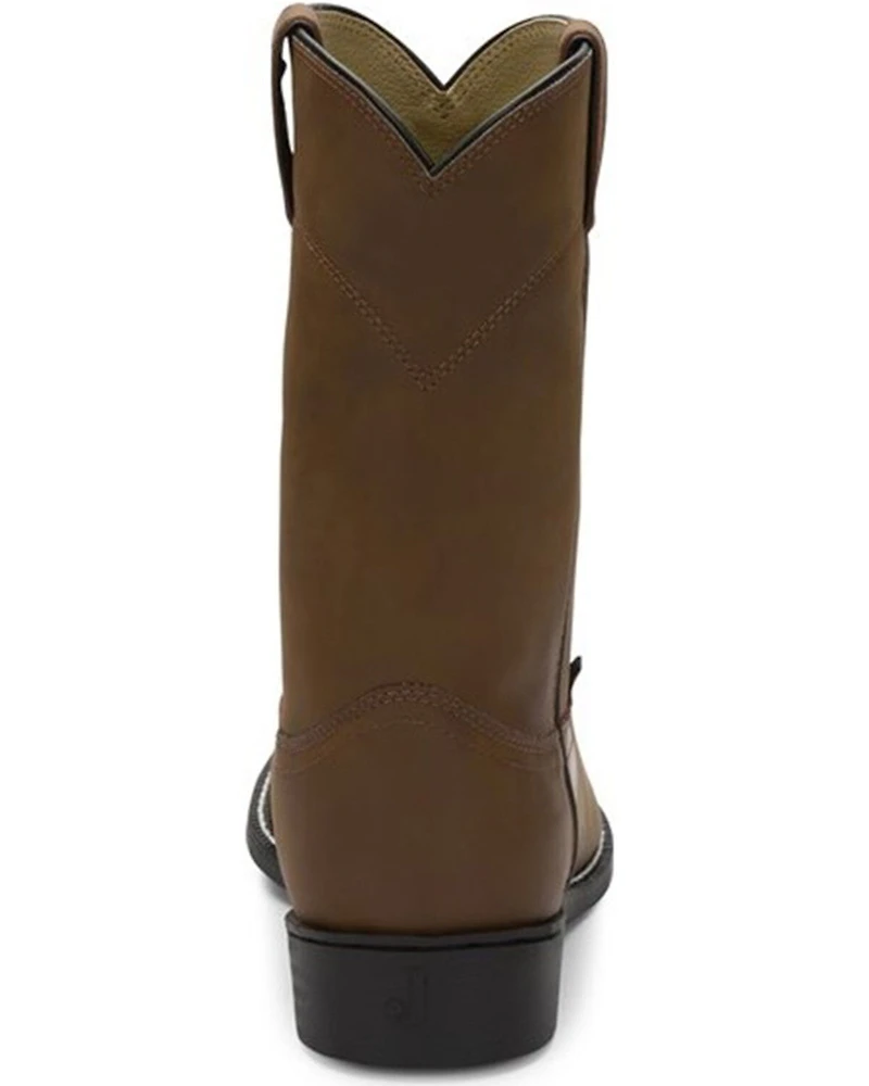 Justin Men's Basics Roper Western Boots - Medium Toe