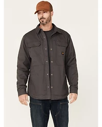 Hawx Men's Gordon Stretch Ripstop Snap-Down Work Shirt Jacket