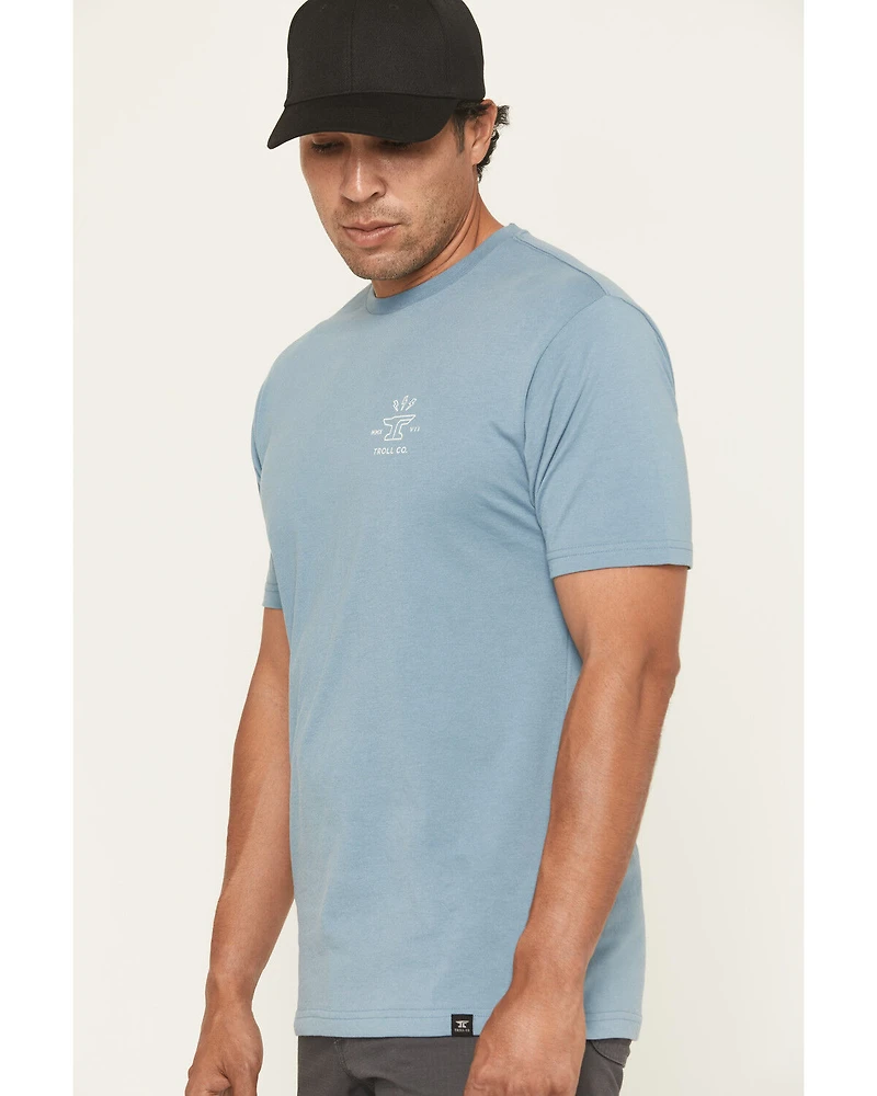 Troll Co Men's Twisting Wrenches Short Sleeve Graphic Work T-Shirt