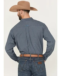 Ariat Men's Pro Series Paddy Classic Fit Checkered Print Long Sleeve Button-Down Western Shirt