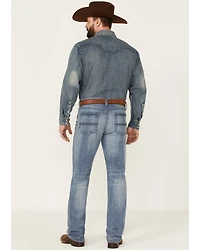 Cody James Men's Buckskin Wash Jackson Slim Straight Stretch Denim Jeans - Tall