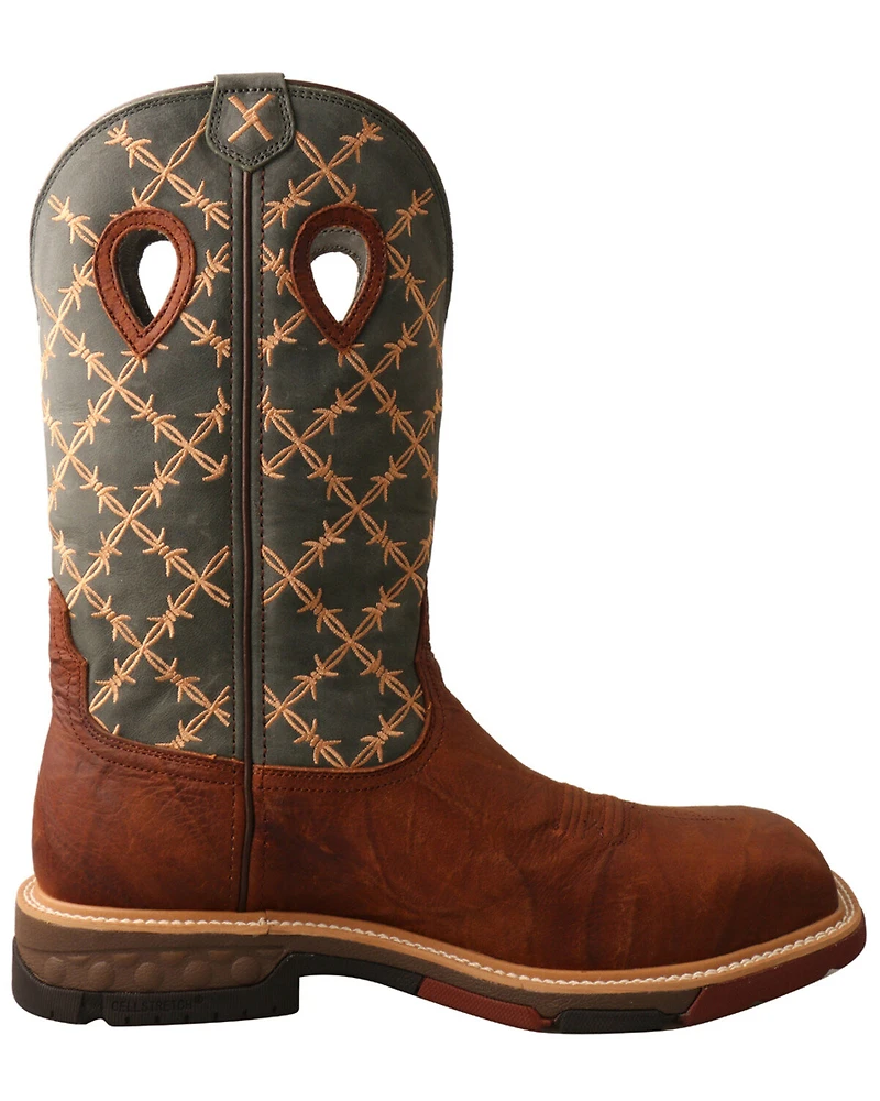 Twisted X Men's CellStretch Western Work Boots - Composite Toe